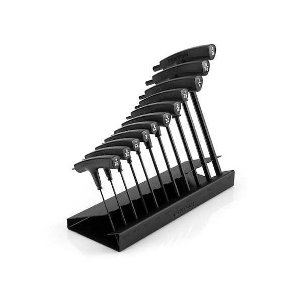 Ball End Hex T-Handle Key Set with Stand, 11-Piece (5/64-3/8 in.)